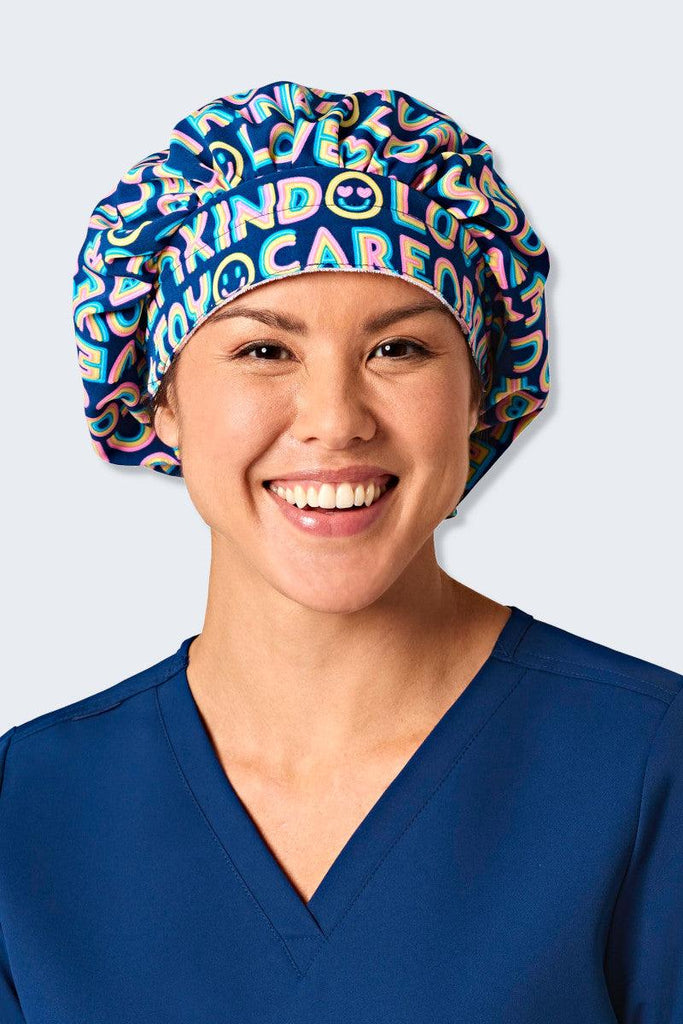Z43213 Love Care Joy Printed Scrub Hat,Infectious Clothing Company